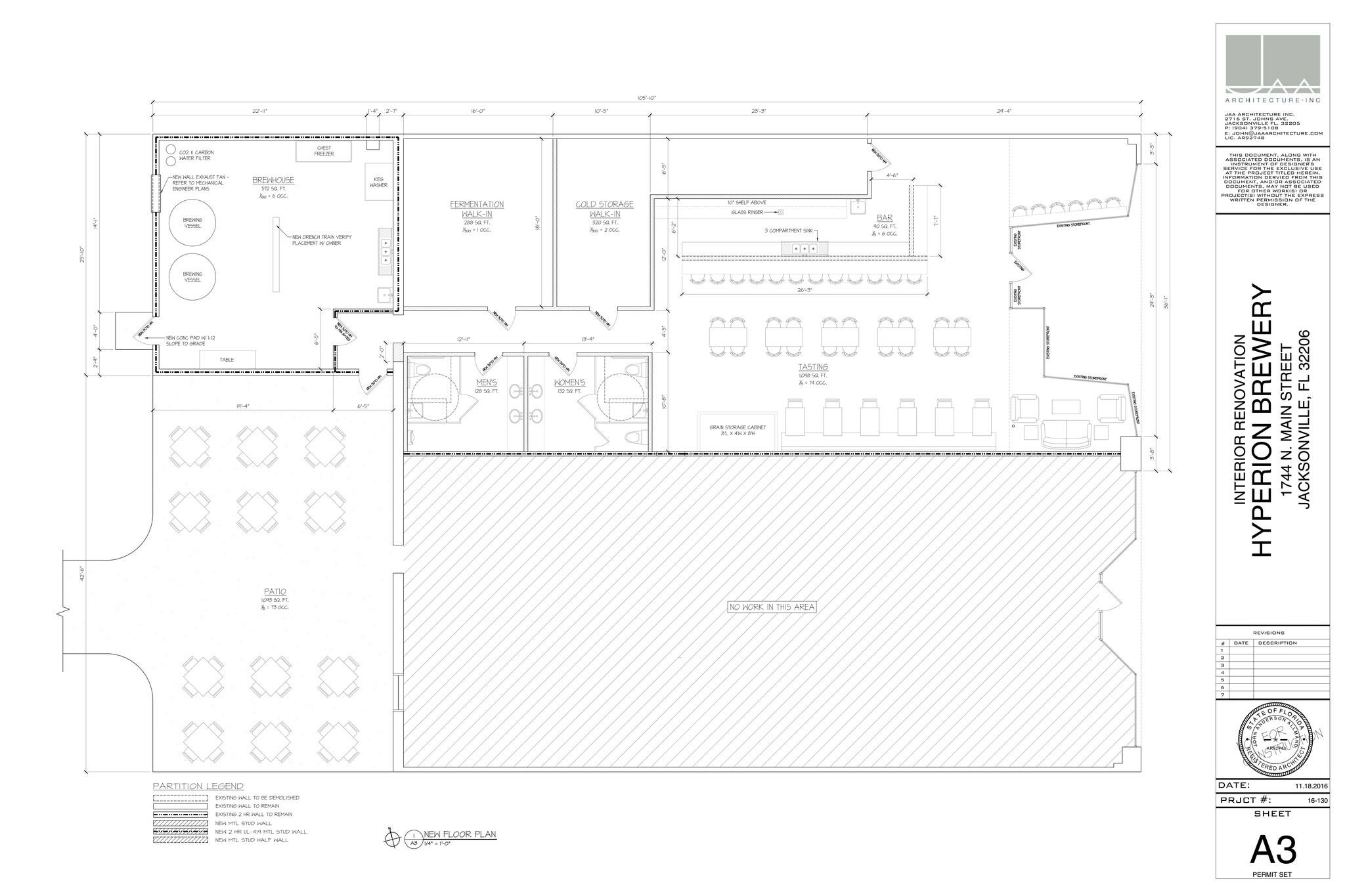 1740-1744 N Main St, Jacksonville, FL for lease Site Plan- Image 1 of 1