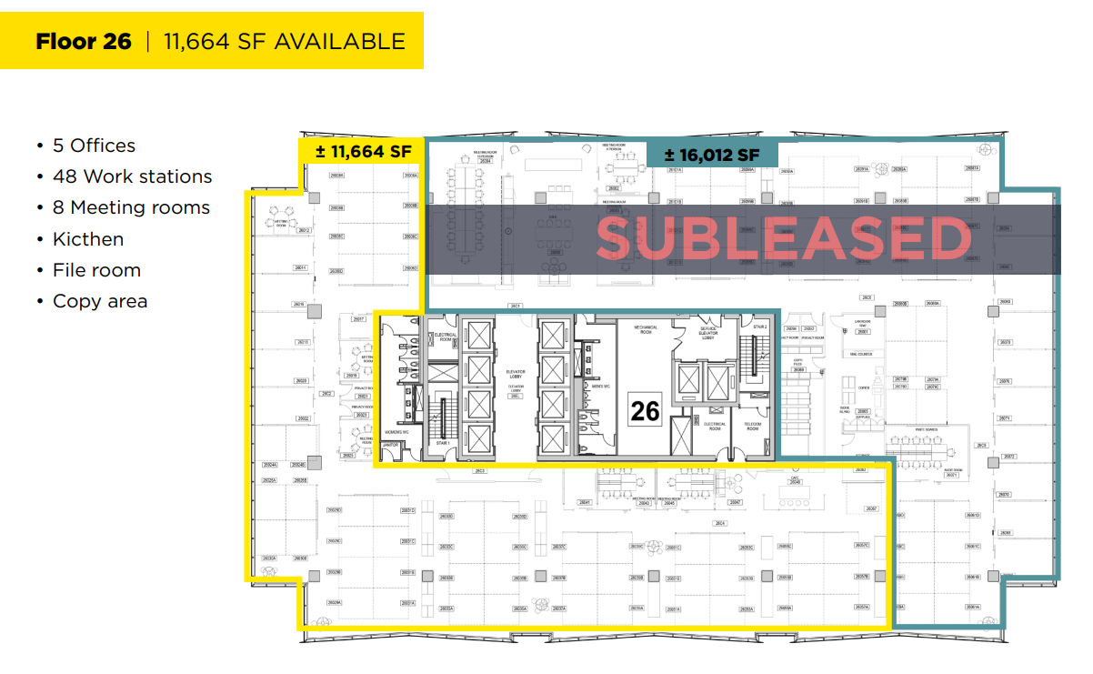 215 2nd St SW, Calgary, AB for lease Floor Plan- Image 1 of 1