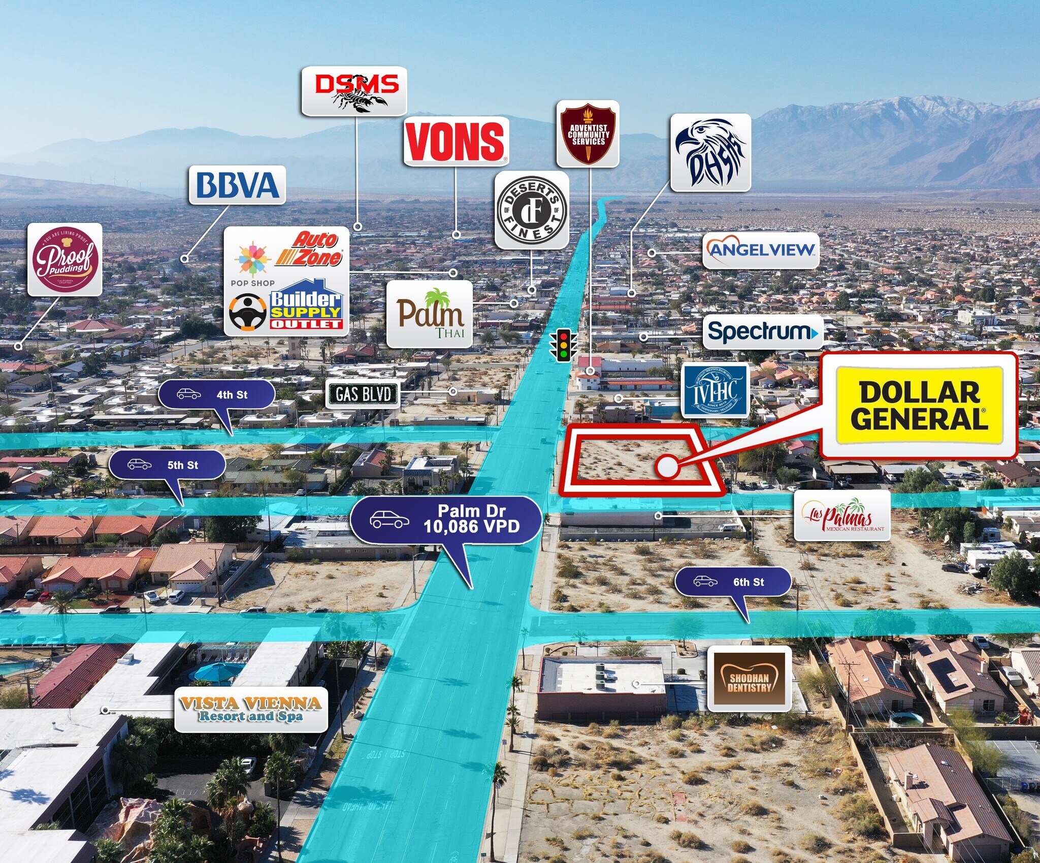 11405 Palm Dr, Desert Hot Springs, CA 92240 Dollar General