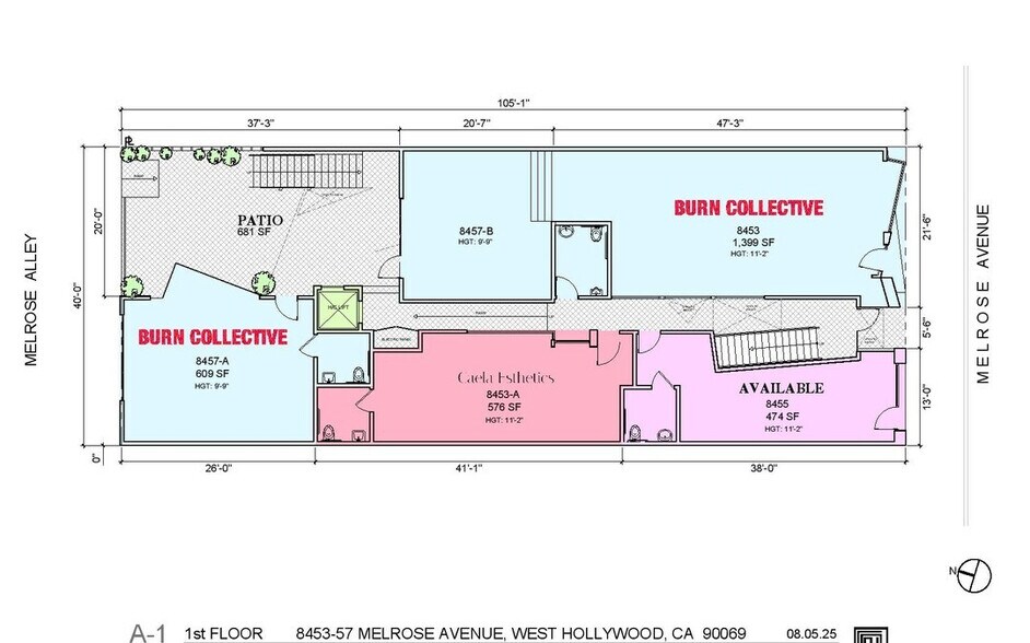 8453-8457 Melrose Ave, Los Angeles, CA for lease - Building Photo - Image 2 of 4