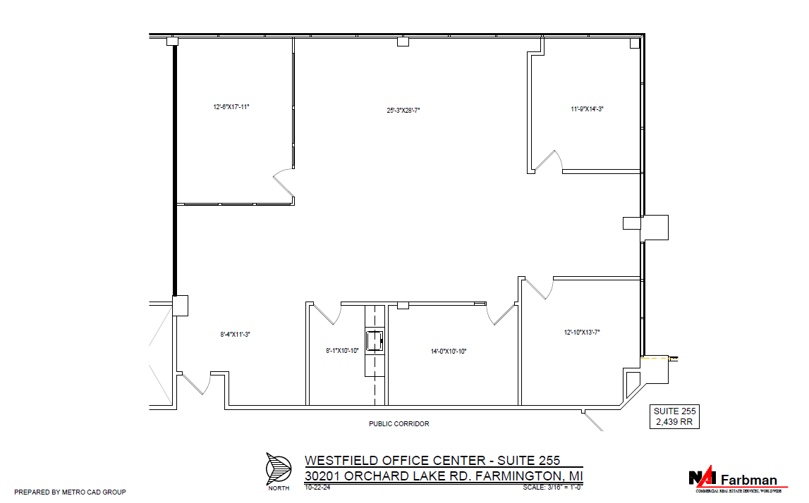 30201 Orchard Lake Rd, Farmington Hills, MI for lease Floor Plan- Image 1 of 1