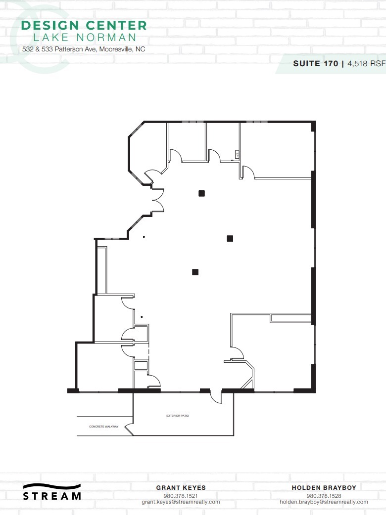 532 Patterson Ave, Mooresville, NC for lease Floor Plan- Image 1 of 1