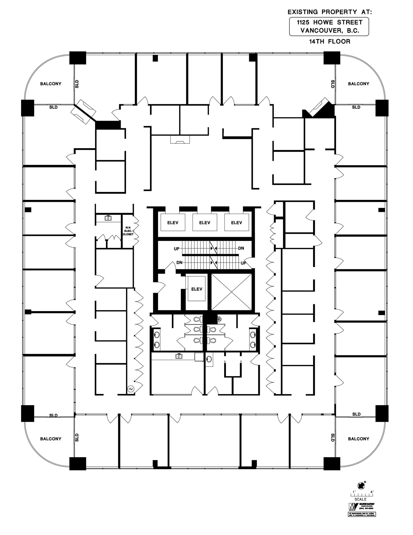 1125 Howe St, Vancouver, BC for lease Floor Plan- Image 1 of 5