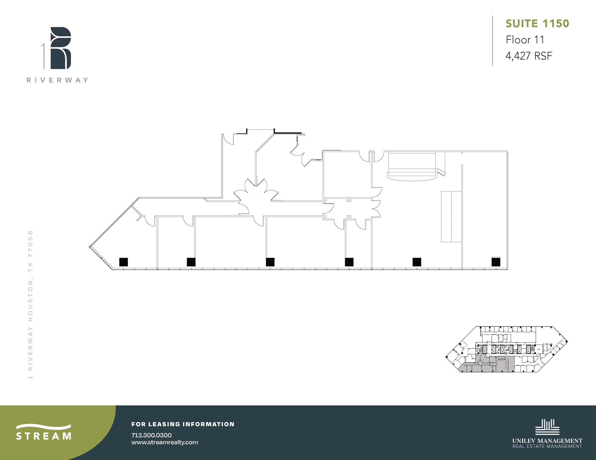 1 Riverway, Houston, TX for lease Floor Plan- Image 1 of 1