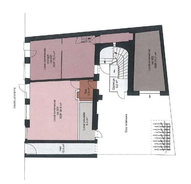 Retail in Lyon for sale - Floor Plan - Image 2 of 2