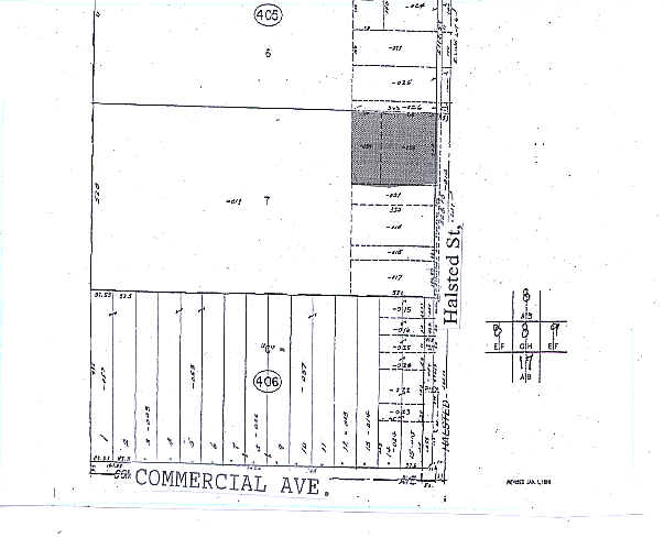 104 S Halsted St, Chicago Heights, IL for sale - Plat Map - Image 2 of 6