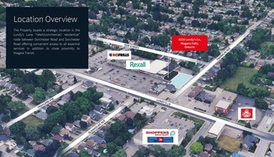 6518 Lundy's Ln, Niagara Falls, ON - Aerial map view