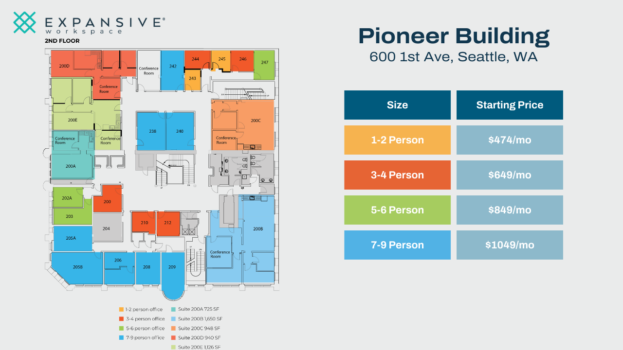 600 1st Ave, Seattle, WA for lease Floor Plan- Image 1 of 4