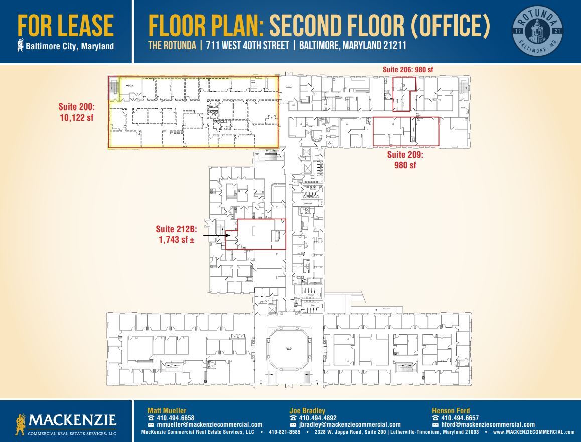 711 W 40th St, Baltimore, MD for lease Floor Plan- Image 1 of 1
