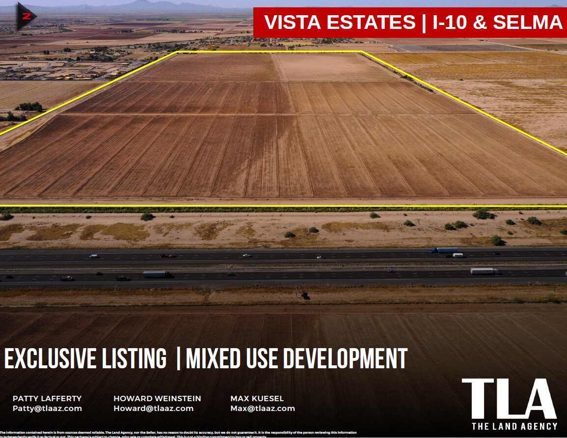 I-10 & Selma Hwy, Casa Grande, AZ for sale Aerial- Image 1 of 2
