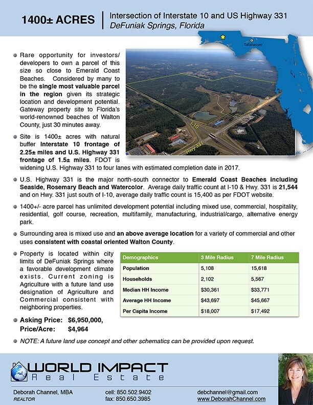 Interstate 10, Defuniak Springs, FL for sale Building Photo- Image 1 of 1