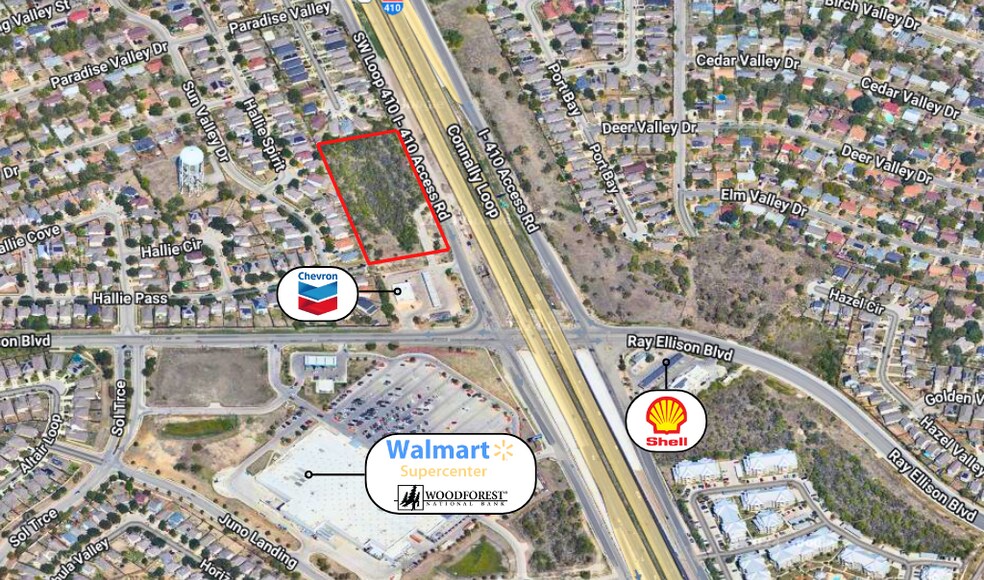 Ray Ellison Blvd. at Loop 410 SW, San Antonio, TX for sale - Aerial - Image 1 of 1