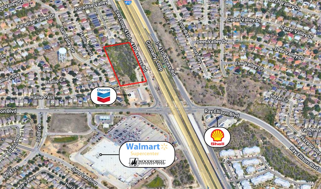 Ray Ellison Blvd. at Loop 410 SW, San Antonio, TX for sale Aerial- Image 1 of 2