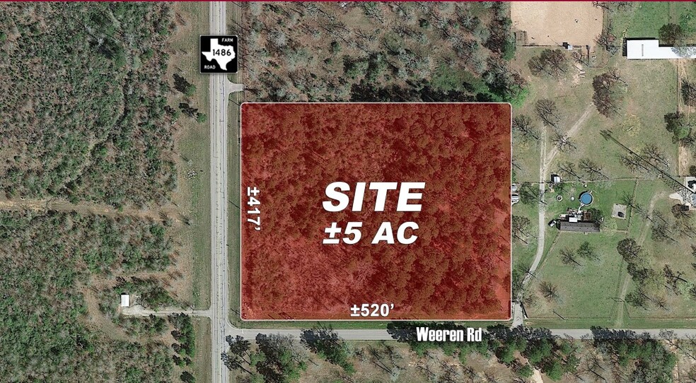 FM 1486 & Weeren Rd, Montgomery, TX for sale - Building Photo - Image 1 of 1