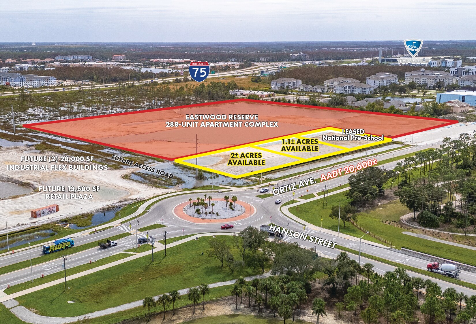Ortiz Avenue Lot 5, Fort Myers, FL for lease Aerial- Image 1 of 9