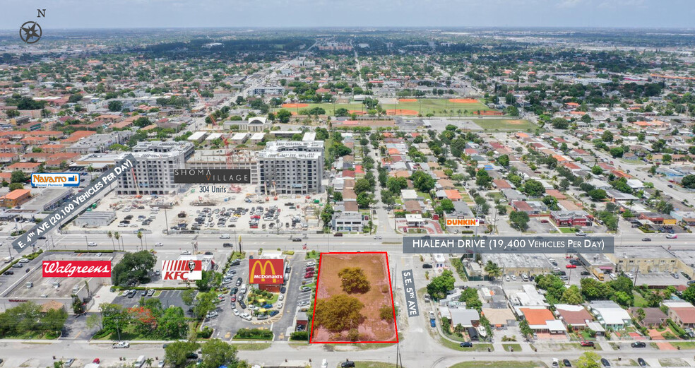 490 Hialeah Dr, Hialeah, FL for lease - Aerial - Image 1 of 2