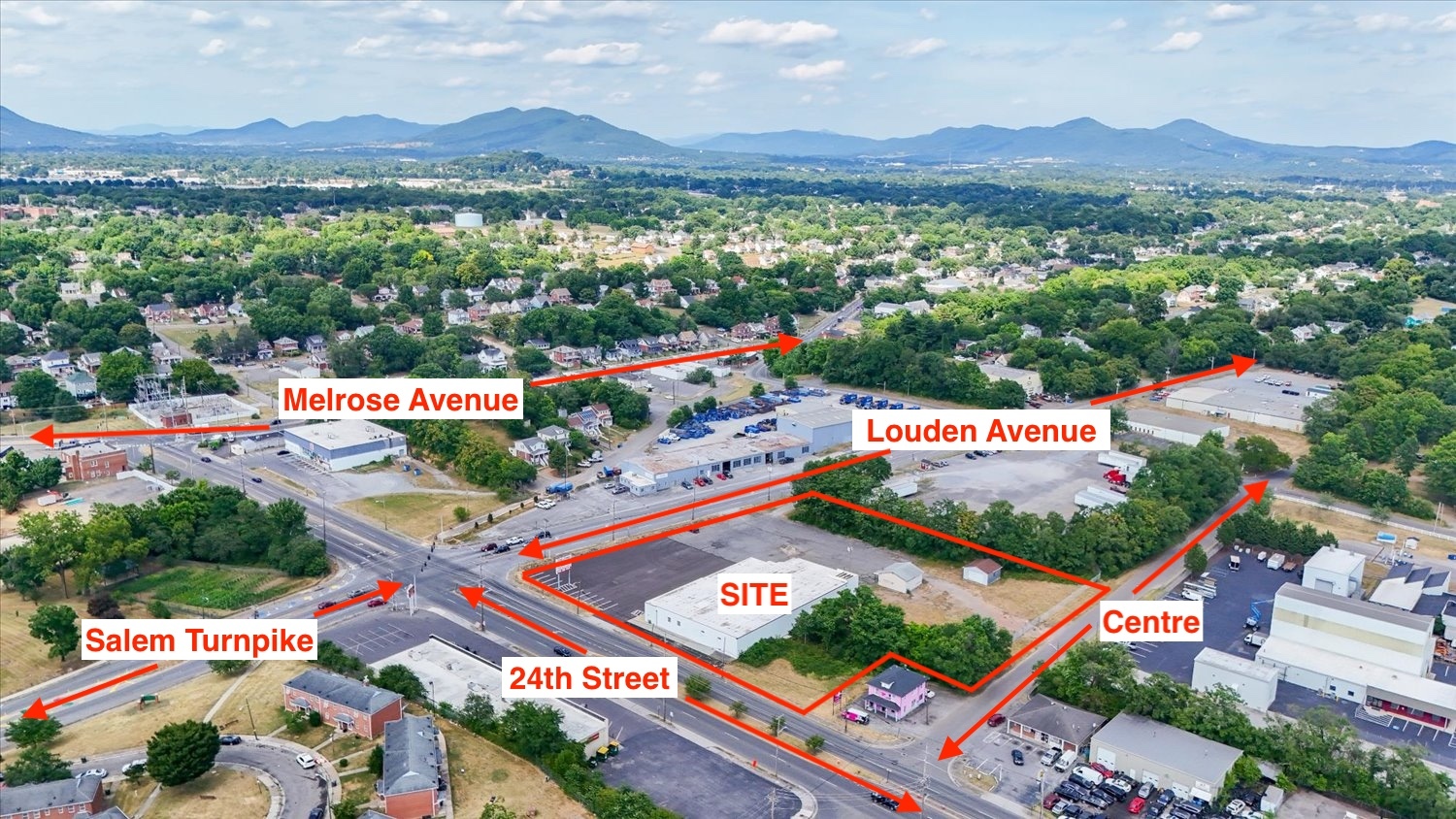 315 24th St NW, Roanoke, VA for sale Aerial- Image 1 of 13