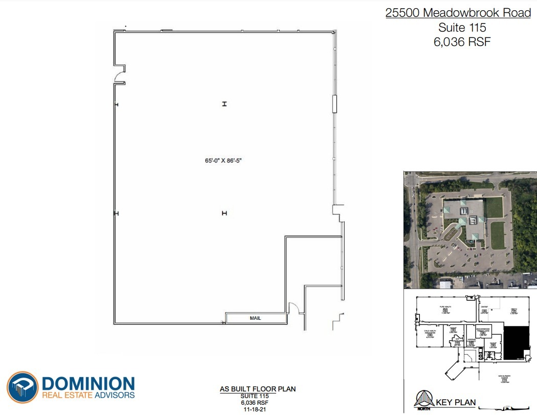 25500 Meadowbrook Rd, Novi, MI for lease Floor Plan- Image 1 of 1