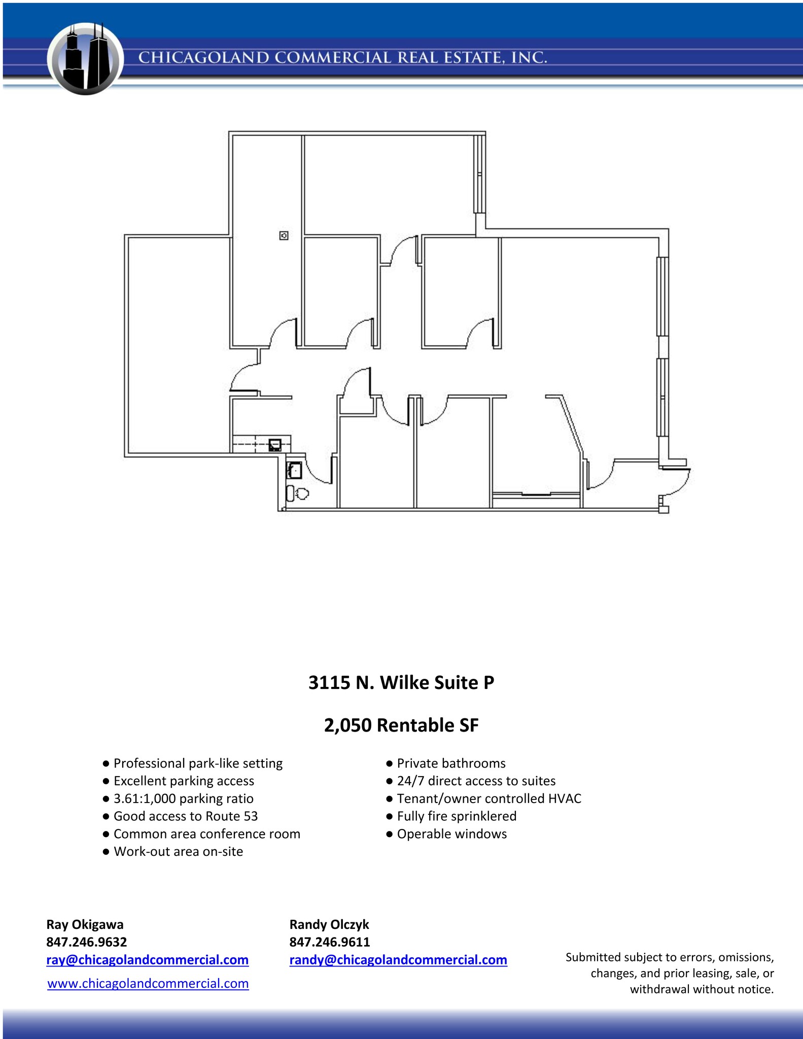 3115 N Wilke Rd, Arlington Heights, IL for lease Site Plan- Image 1 of 16