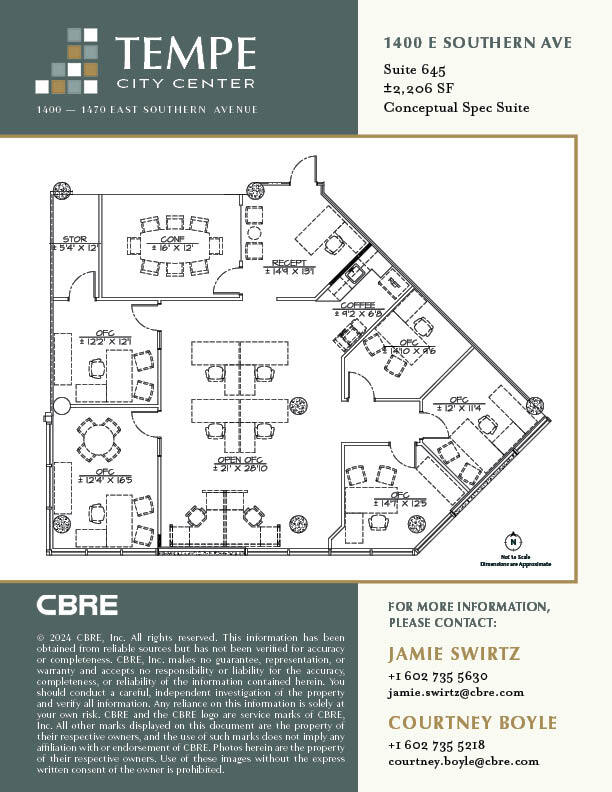 1400 E Southern Ave, Tempe, AZ for lease Floor Plan- Image 1 of 2