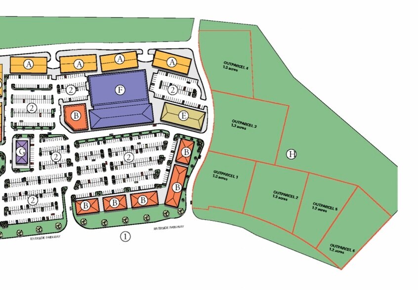 Riverside Pky, Douglasville, GA for sale - Site Plan - Image 2 of 6