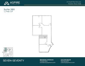 770 S Post Oak Ln, Houston, TX for lease Floor Plan- Image 1 of 2