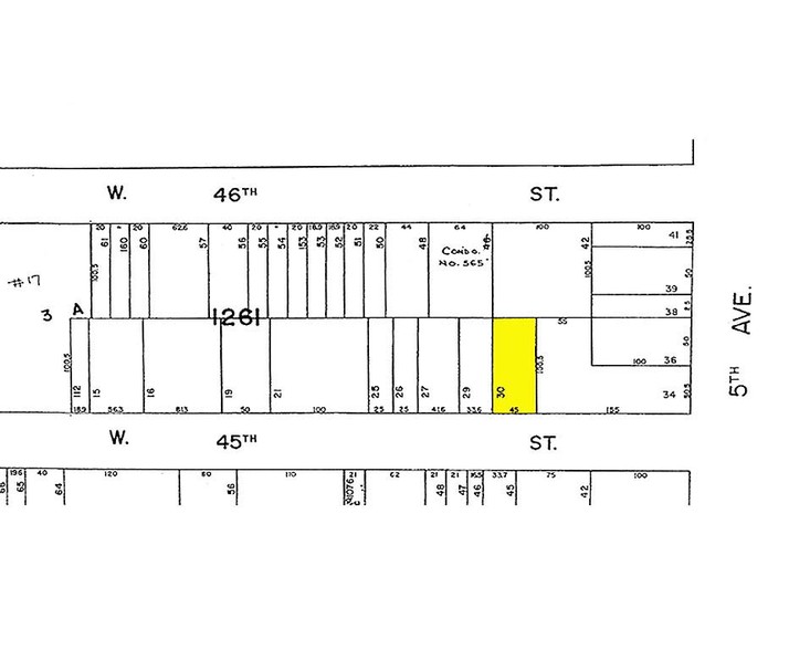 7 W 45th St, New York, NY for lease - Plat Map - Image 3 of 11