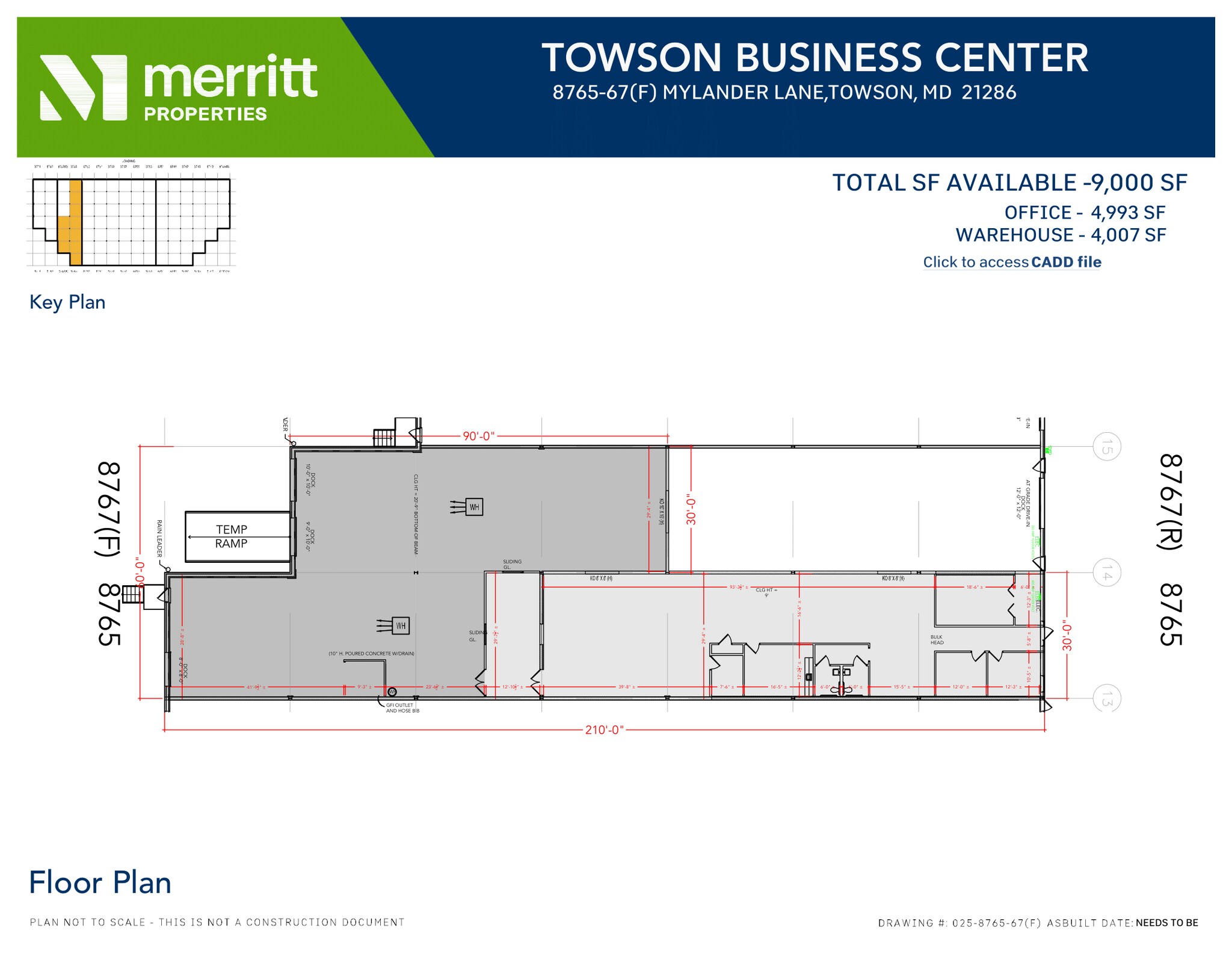 8701-8739 Mylander Ln, Towson, MD for lease Floor Plan- Image 1 of 1