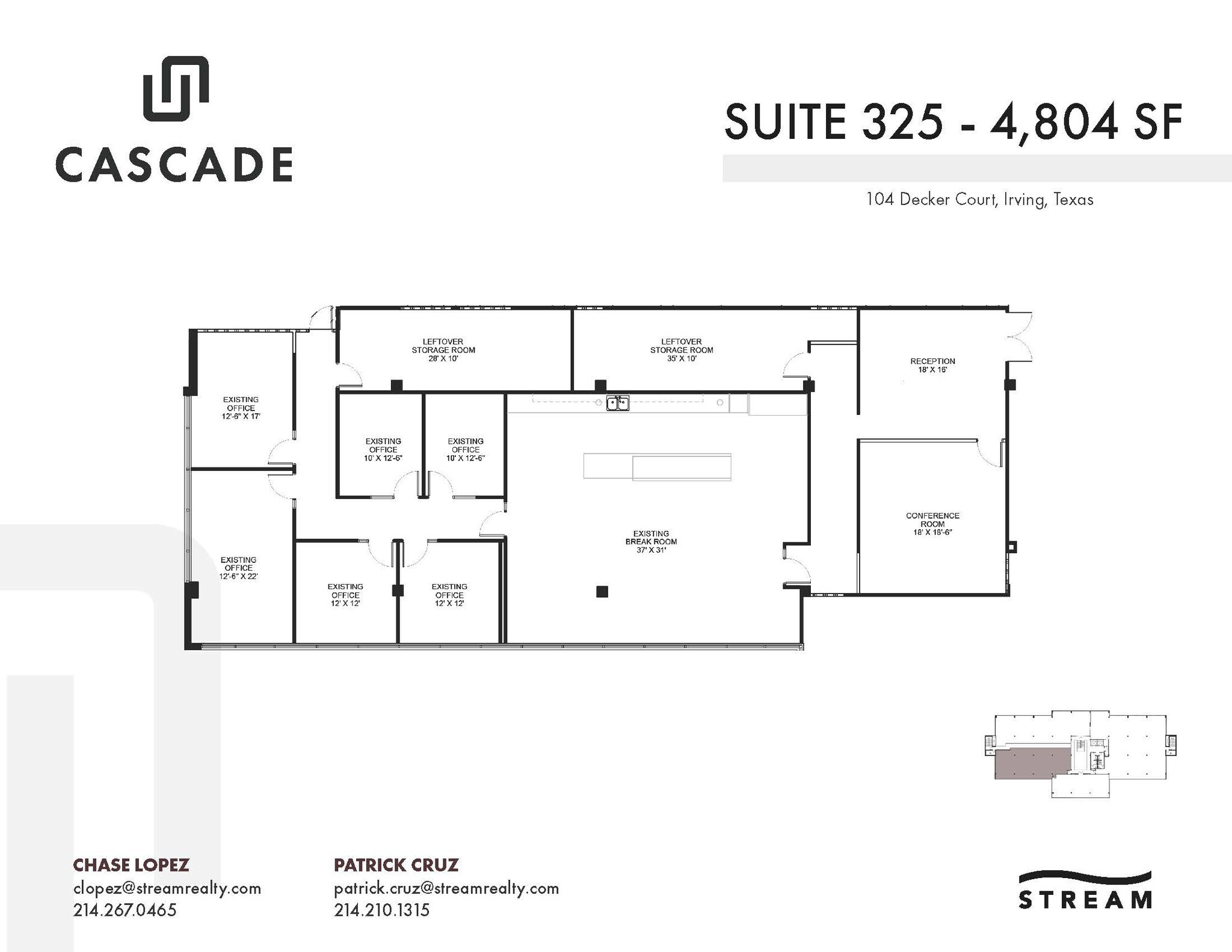 104 Decker Ct, Irving, TX for lease Floor Plan- Image 1 of 1