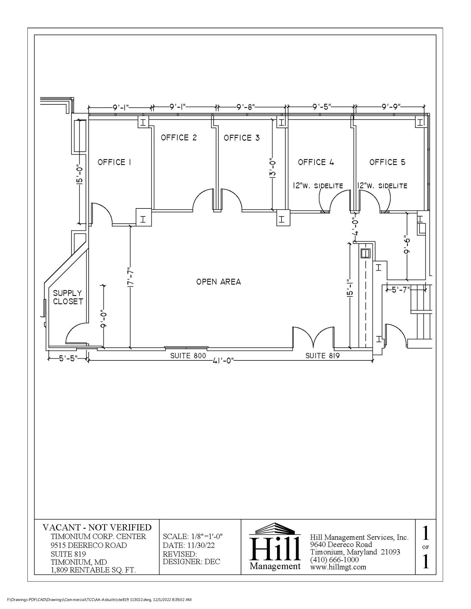 9515 Deereco Rd, Timonium, MD for lease Floor Plan- Image 1 of 1