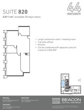 44 Montgomery St, San Francisco, CA for lease Floor Plan- Image 1 of 1