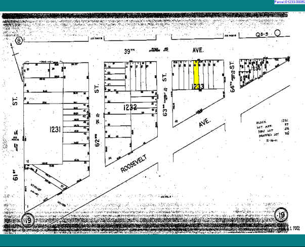 63-10 39TH Ave, Flushing, NY for sale - Plat Map - Image 2 of 4