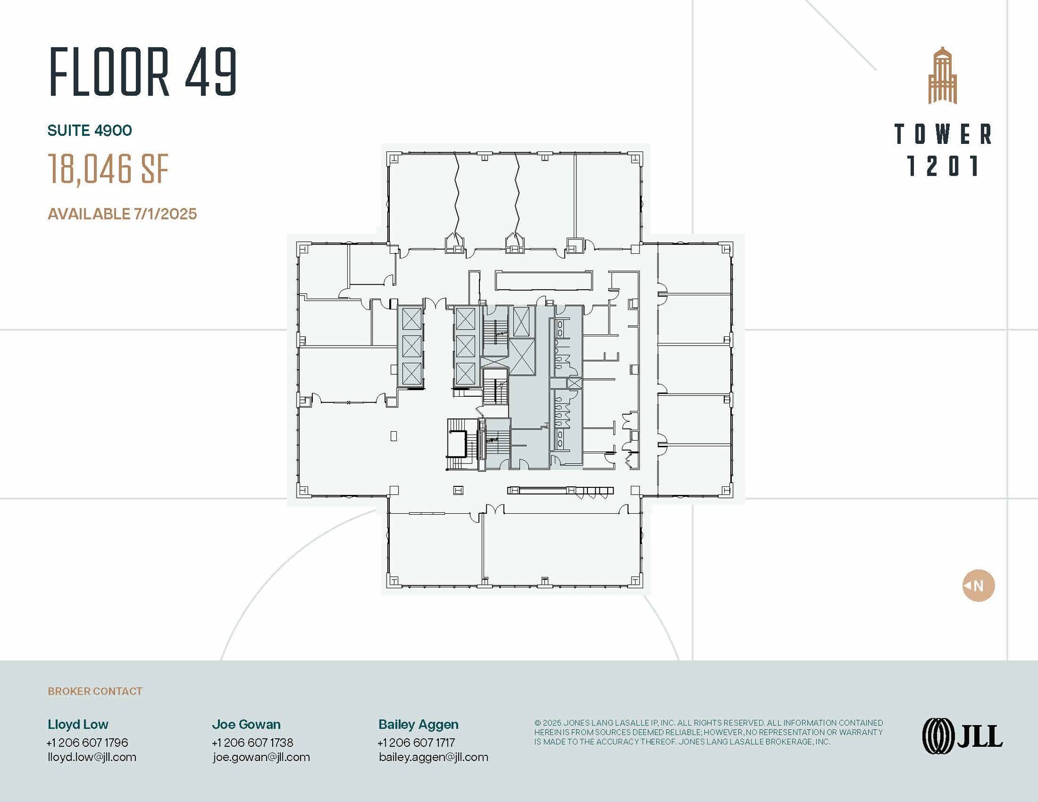 1201 3rd Ave, Seattle, WA for lease Floor Plan- Image 1 of 1