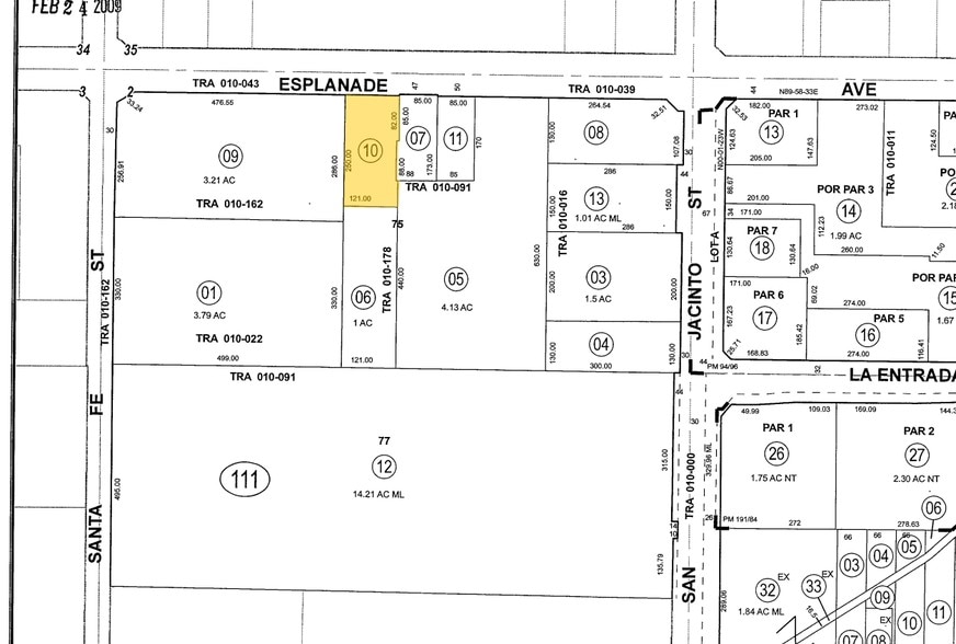 260 W Esplanade Ave, San Jacinto, CA for sale - Plat Map - Image 2 of 2