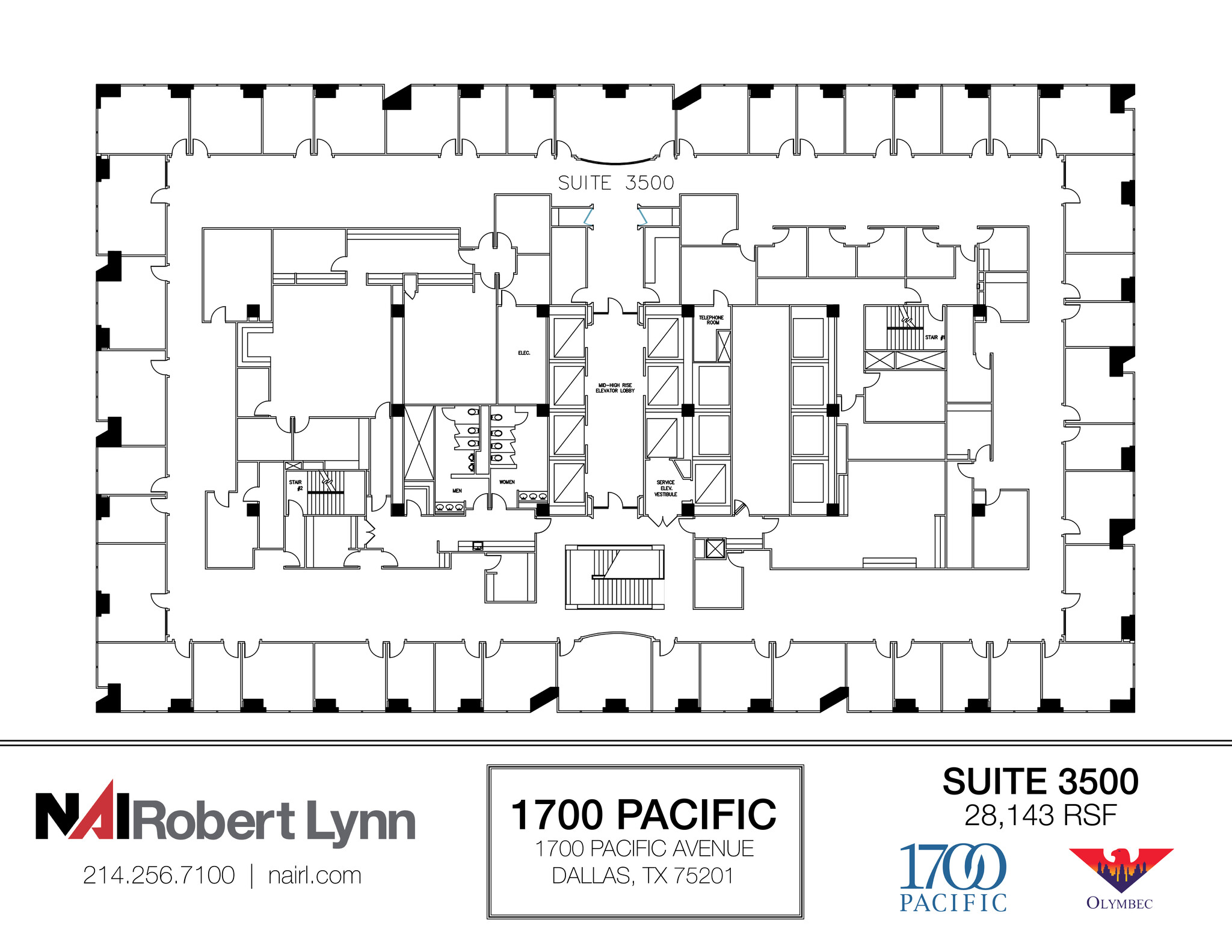 1700 Pacific Ave, Dallas, TX for lease Floor Plan- Image 1 of 1