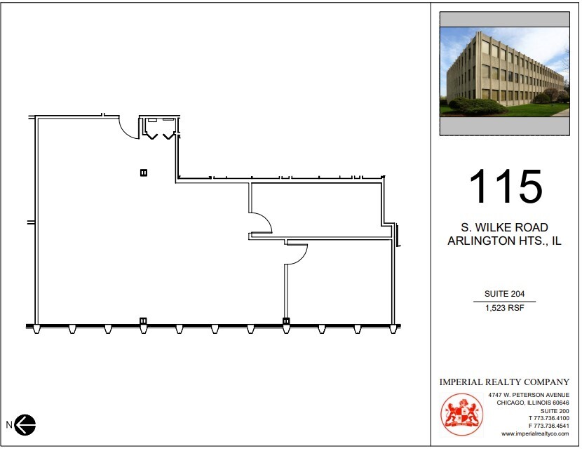 115 S Wilke Rd, Arlington Heights, IL for lease Floor Plan- Image 1 of 5