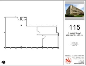 115 S Wilke Rd, Arlington Heights, IL for lease Floor Plan- Image 1 of 5