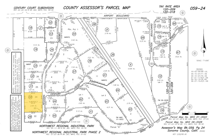 3541 Regional Pky, Santa Rosa, CA for sale - Plat Map - Image 1 of 1