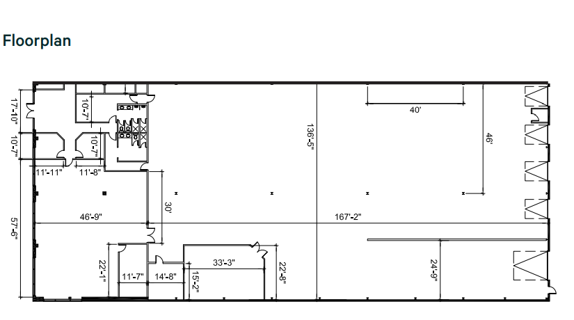 5703-5759 67 St NW, Edmonton, AB for lease - Floor Plan - Image 2 of 2