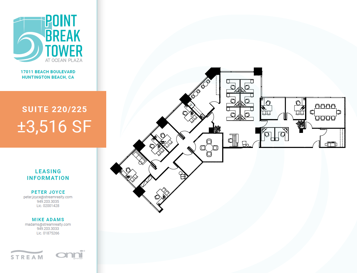 17011 Beach Blvd, Huntington Beach, CA for lease Floor Plan- Image 1 of 2