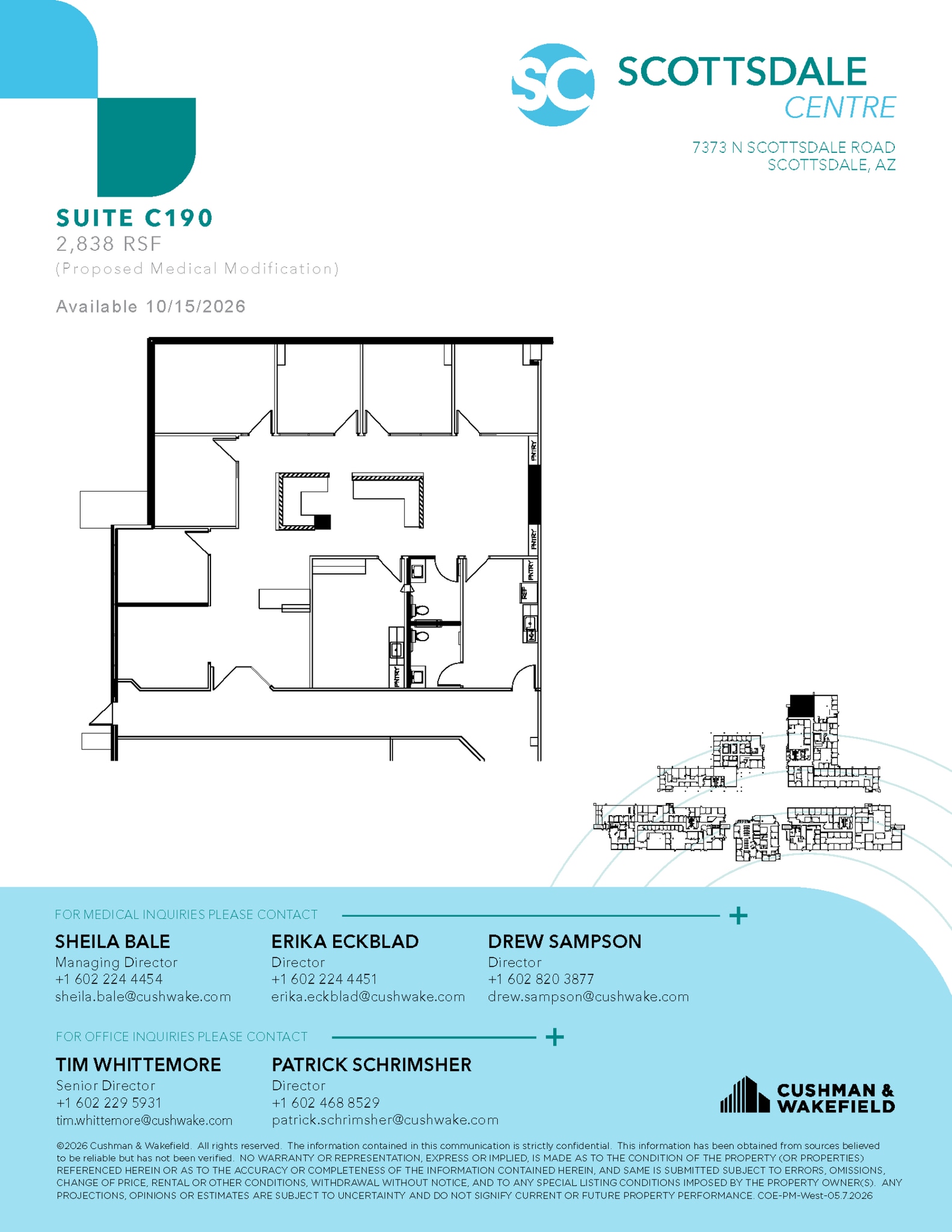 7373 N Scottsdale Rd, Scottsdale, AZ for lease Floor Plan- Image 1 of 1