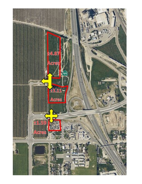 Retail Land: CA-99/Betty Dr ±7.98 Acres portfolio of 3 properties for sale on LoopNet.com - Building Photo - Image 2 of 5