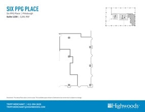 1 PPG Pl, Pittsburgh, PA for lease Site Plan- Image 1 of 1