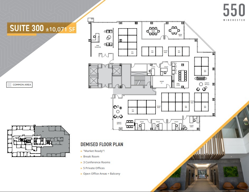 550 S Winchester Blvd, San Jose, CA for lease Floor Plan- Image 1 of 2