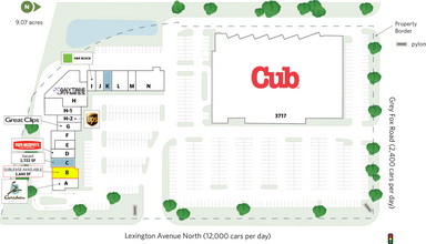 3673 Lexington Ave N, Arden Hills, MN for lease Site Plan- Image 2 of 2