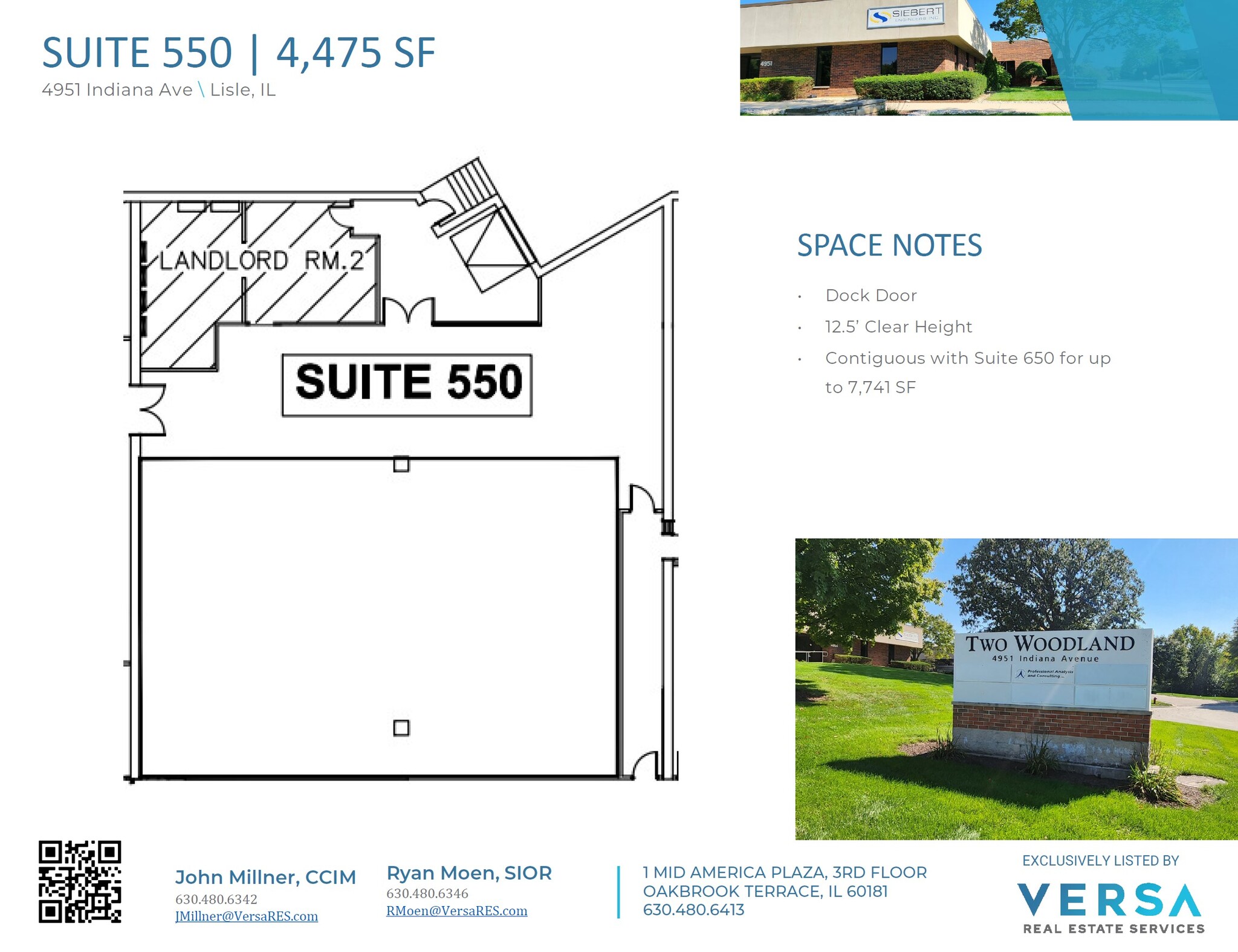 4951 Indiana Ave, Lisle, IL for lease Floor Plan- Image 1 of 1