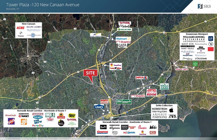 120 New Canaan Ave, Norwalk, CT for lease - Aerial - Image 3 of 6