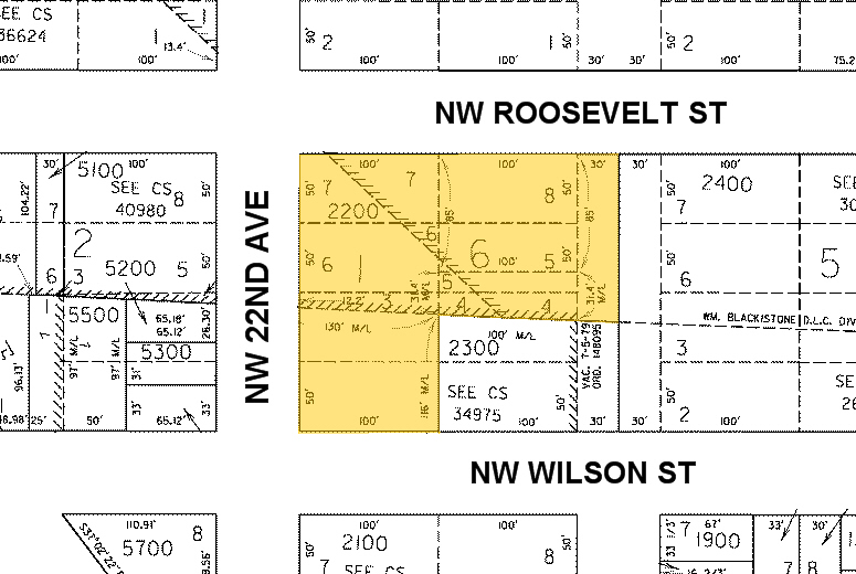 2100 NW 22nd Ave, Portland, OR for lease - Plat Map - Image 2 of 13