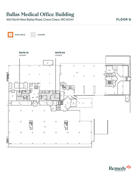 450 N New Ballas Rd, Creve Coeur, MO for lease - Floor Plan - Image 3 of 10