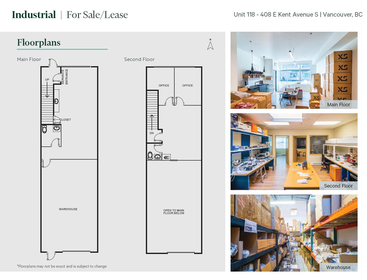408 E Kent Ave South, Vancouver, BC for lease Floor Plan- Image 1 of 1
